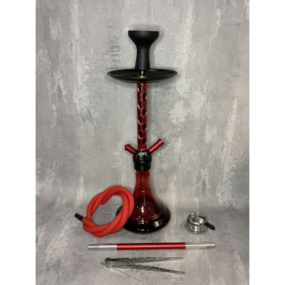 Кальян Deluxe 3D Medium 63 см red полный комплект