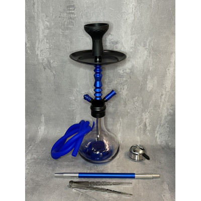 Кальян Deluxe 410 blue 55см полный комплект