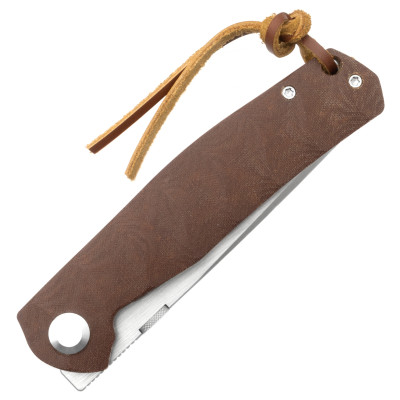 Нож складной Тотем G23 D2 Tanto Brown