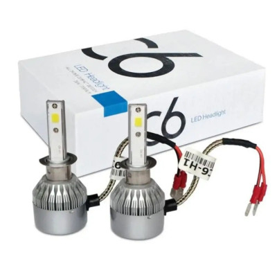 Комплект LED ламп HeadLight C6 H1 COB 36W