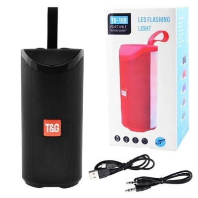 Портативная беспроводная Bluetooth колонка TG-169 с подсветкой black