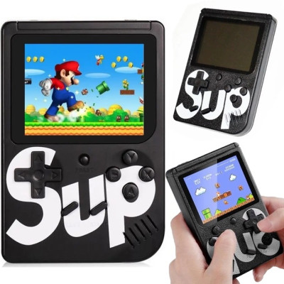 Портативная игровая приставка SUP Game Box на 400 игр черная