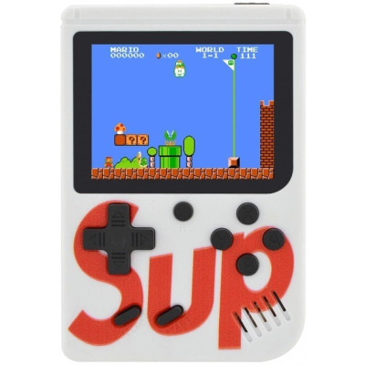 Портативная игровая приставка SUP Game Box на 400 игр белый