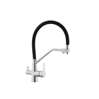 Смеситель кухонный Kroner (KRP) Edelstahl Klassisch-ESG03817BLK