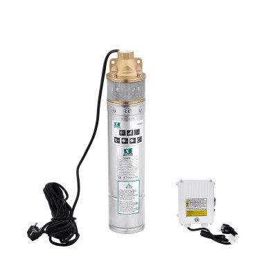 Насос глубинный вихревой Pumpman 4SKM100 Нmax 60 м Qmax 2,7 куб.м 750 Вт с пультом