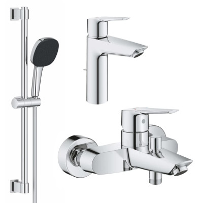 Набор смесителей 3 в 1 для ванной комнаты Grohe QuickFix Start M-Size UA202301MQ