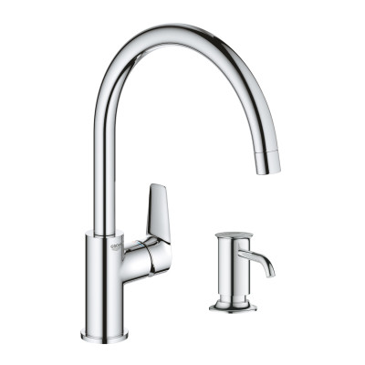 Смеситель для кухни Grohe QuickFix StartEdge 30529001 з дозатором Authentic 40537000 (30529005)