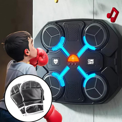 Настенный интерактивный тренажер для бокса Boxing Target с подсветкой и Bluetooth