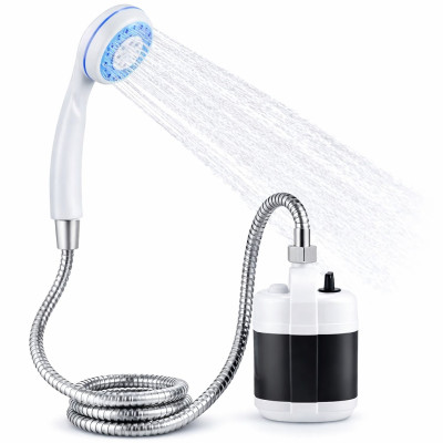 Душ портативный Travel shower от USB кемпинговый с помпой аккумуляторный белый