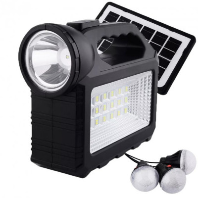 Фонарь Gd-Lite / GD-Times GD-101 80W с солнечной панелью, 3 лампочки, повербанк