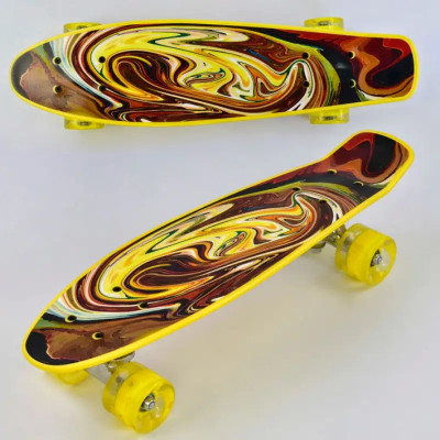 Скейт Пенни Борд Best Board P 13609 Со Светящимися Колесами, Доска 55 См